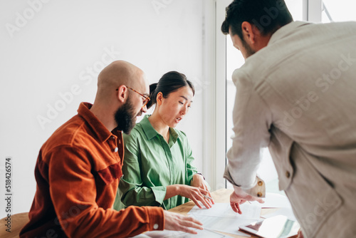 Couple Signing Real Estate Contract 