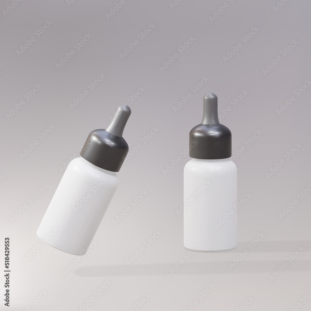 3d realistic liquid plastic bottle packaging for vaping. Vector illustration. 3d realistic liquid plastic bottle packaging for vaping. Vector illustration.