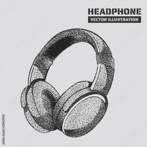 Abstract Headphones. Vector illustration EPS 10