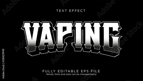 Vaping Logo Text Effect Font Type