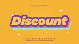 Bonus Discount Sale Colorful Text Effect Font Type