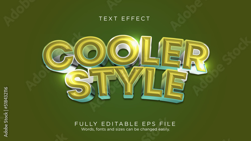 Foto Cooler Style Text Effect Font Type