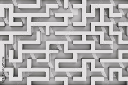 Top view of a maze photo