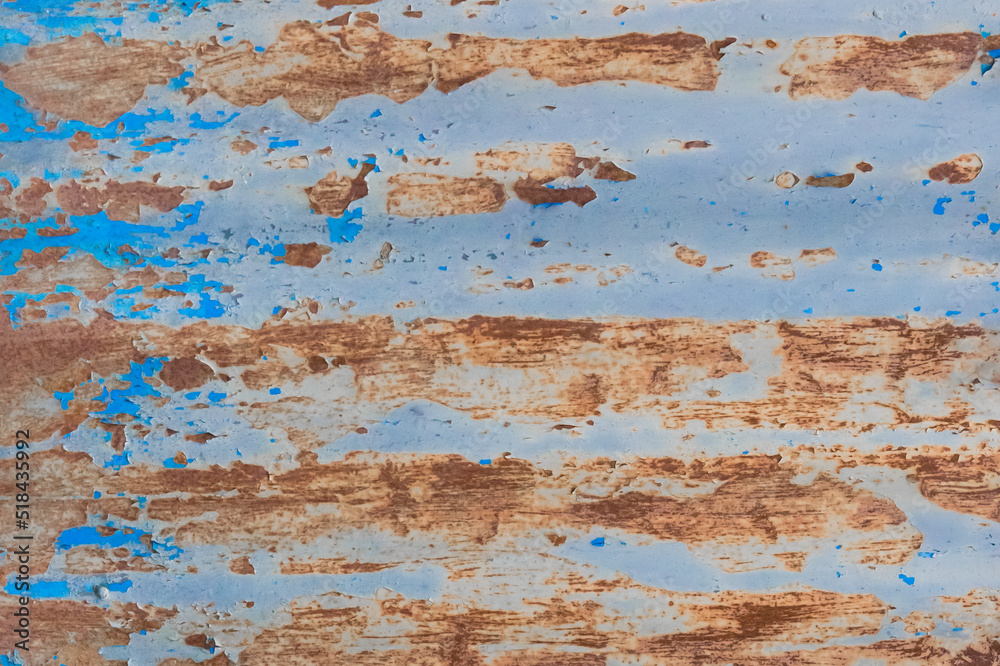 Old Rusty Peeling Paint Metal Corrugated Fence Steel Texture Background Rust Corrosion Old Rusty Peeling Paint Metal Corrugated Fence Steel Texture Background Rust Corrosion