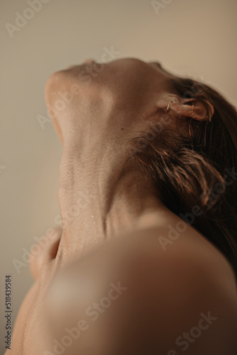 Neck Close Up with Glitter