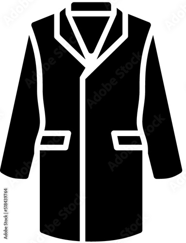 Parka Icon Glyph Style