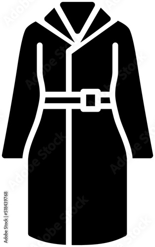 Parka Icon Glyph Style