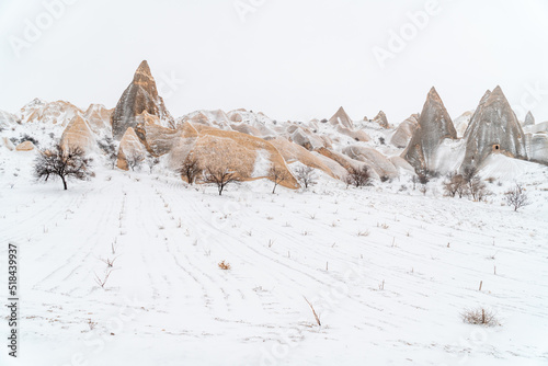 Winter snow Cappadocia