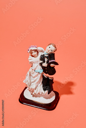glued broken wedding cake topper