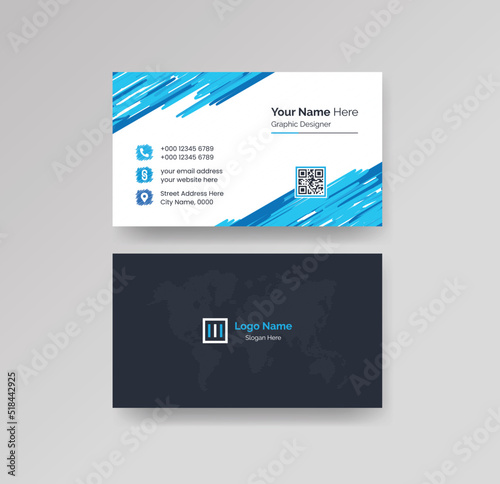 Modern Creative Clean Business Card Design Template Vector