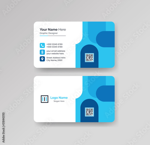 Modern Creative Clean Business Card Design Template Vector