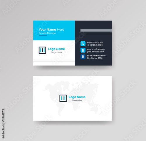 Modern Creative Clean Business Card Design Template Vector