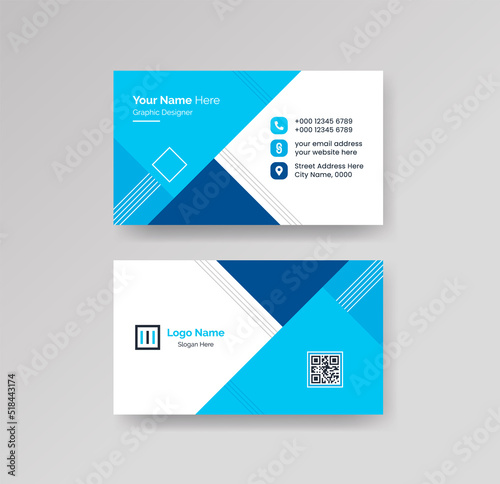 Modern Creative Clean Business Card Design Template Vector