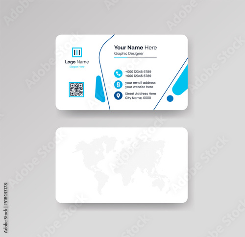 Modern Creative Clean Business Card Design Template Vector