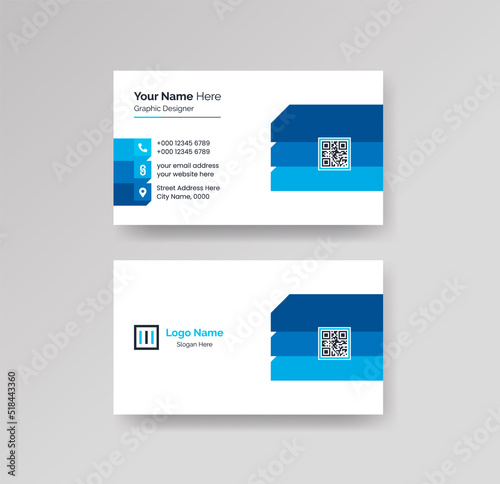 Modern Creative Clean Business Card Design Template Vector
