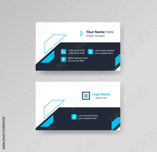 Modern Creative Clean Business Card Design Template Vector