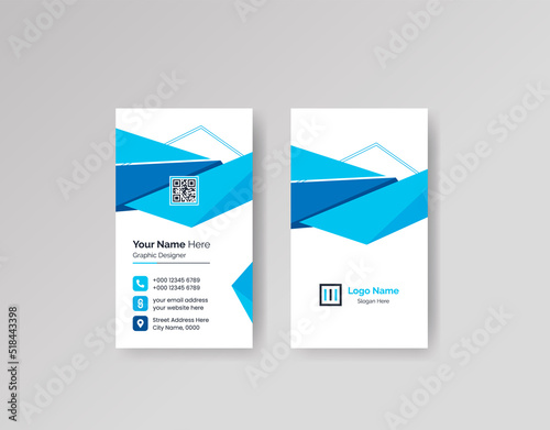 Modern Creative Clean Business Card Design Template Vector