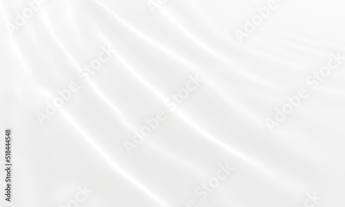 White abstract wave background. Rippled cloth.