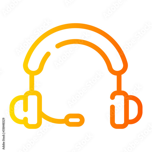 headphones gradient icon