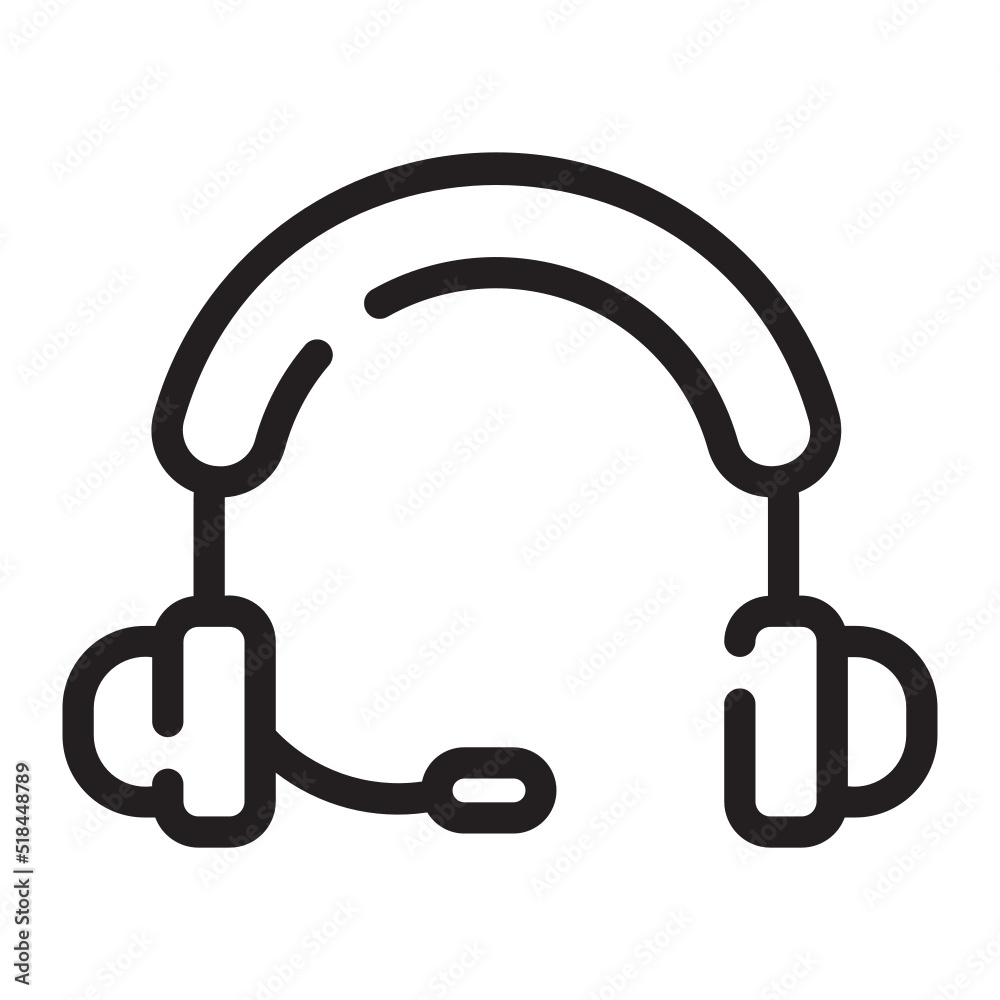 headphones line icon headphones line icon