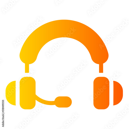 headphones gradient icon