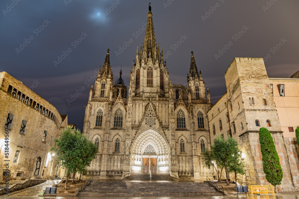 saint cathedral of the gothic quarter barcelona
