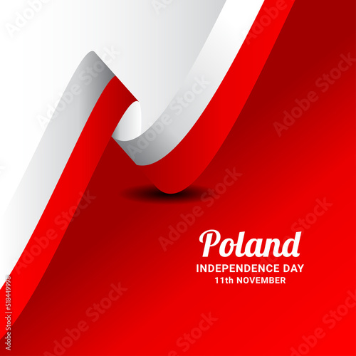 Happy Poland Independence Day Celebration Vector Template Design Illustration