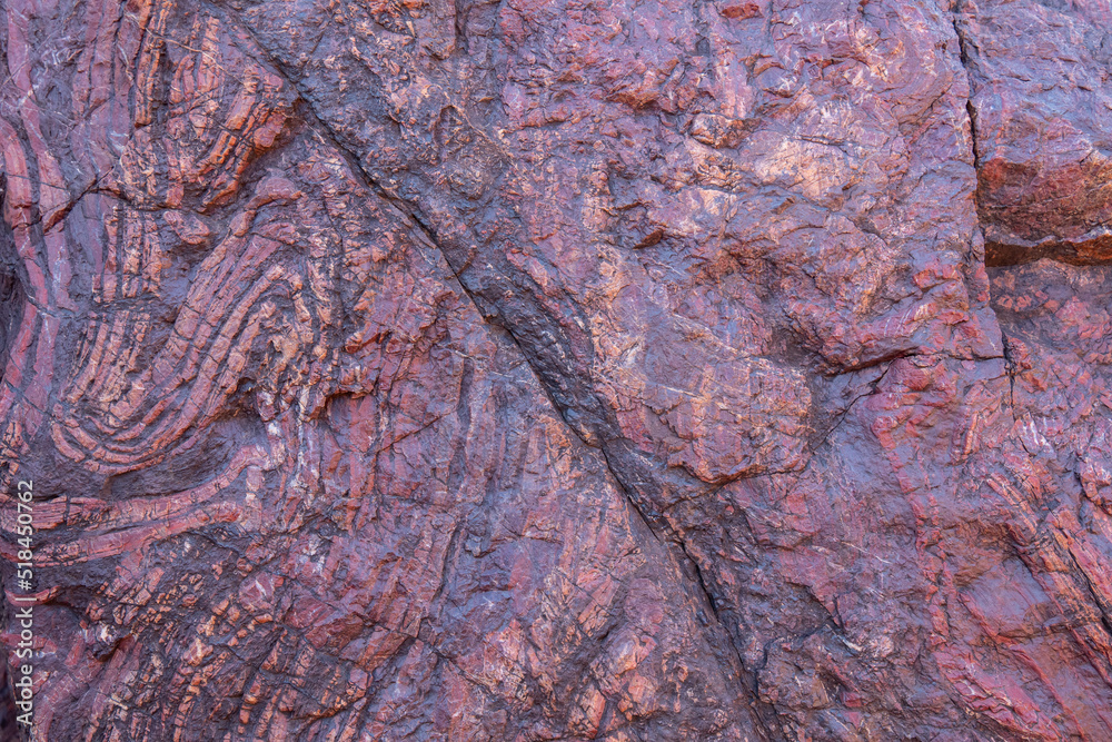 Marble rock textures, Coppin's Gap