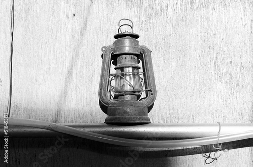 Old kerosene lamp photo