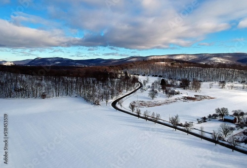 Country road in the snow © derek