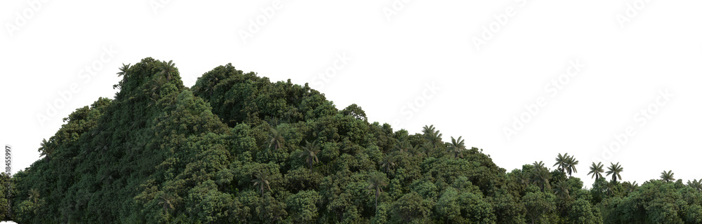 Mountain on a white background