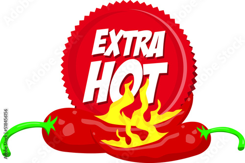 extra hot icon vector illustration