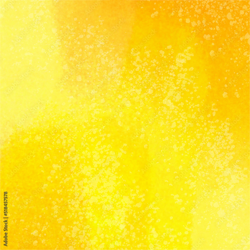 Abstract Bright Yellow Watercolor Grunge Background 