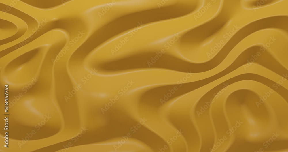 Obraz premium abstract orange wave background 3D illustration