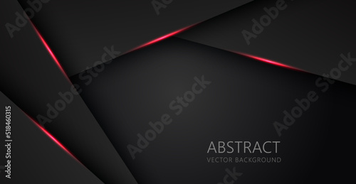 abstract light red black space frame layout design tech triangle concept gray texture background. eps10 vector