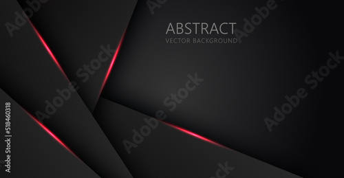 abstract light red black space frame layout design tech triangle concept gray texture background. eps10 vector