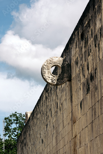 Details of the Mayan ruins of the city of Chichen Itza photo