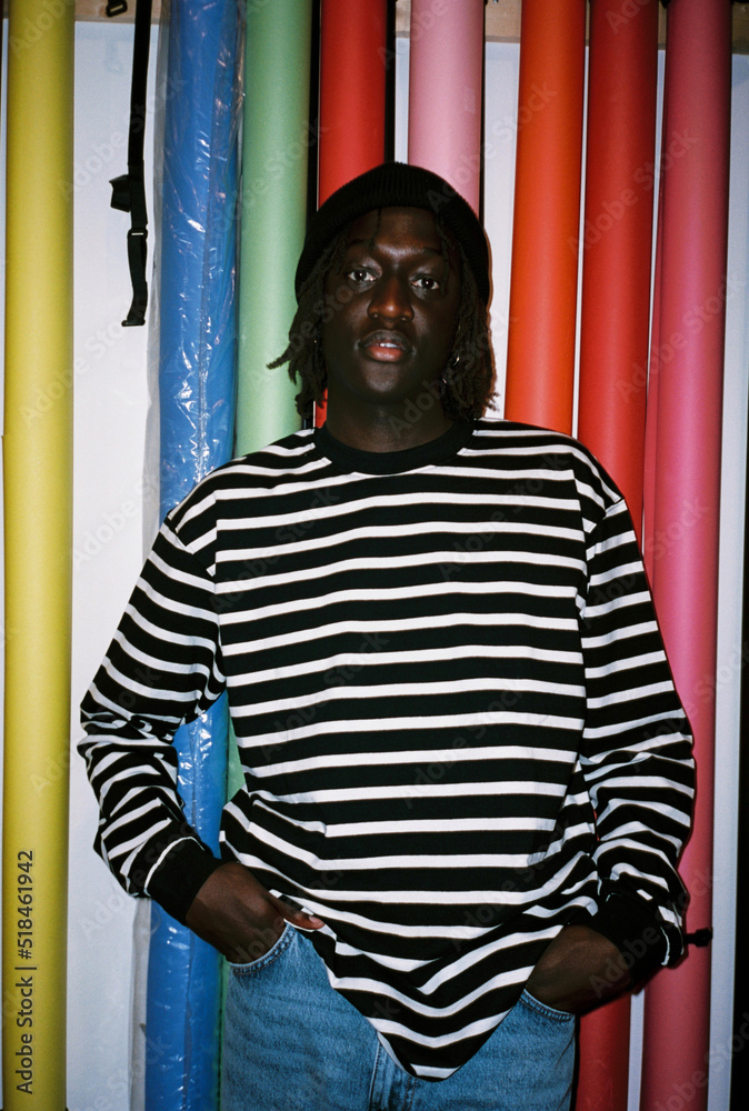 © BONNINSTUDIO/Stocksy - Trendy teenage model in studio