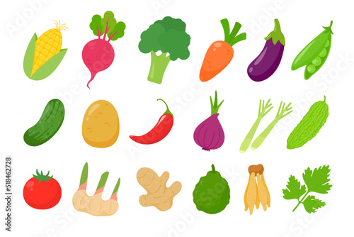 Assorted colorful vegetables Extinguishers for cooking in the kitchen