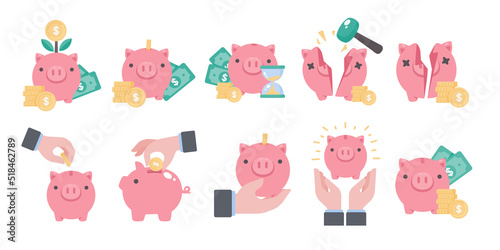 financial piggy bank Ideas for saving money for the future photo