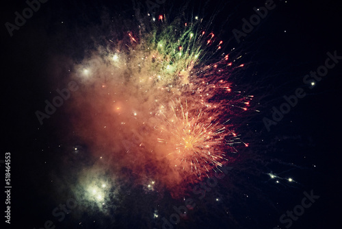 Wallpaper Mural multicolored lights of fireworks exploding in the night sky Torontodigital.ca