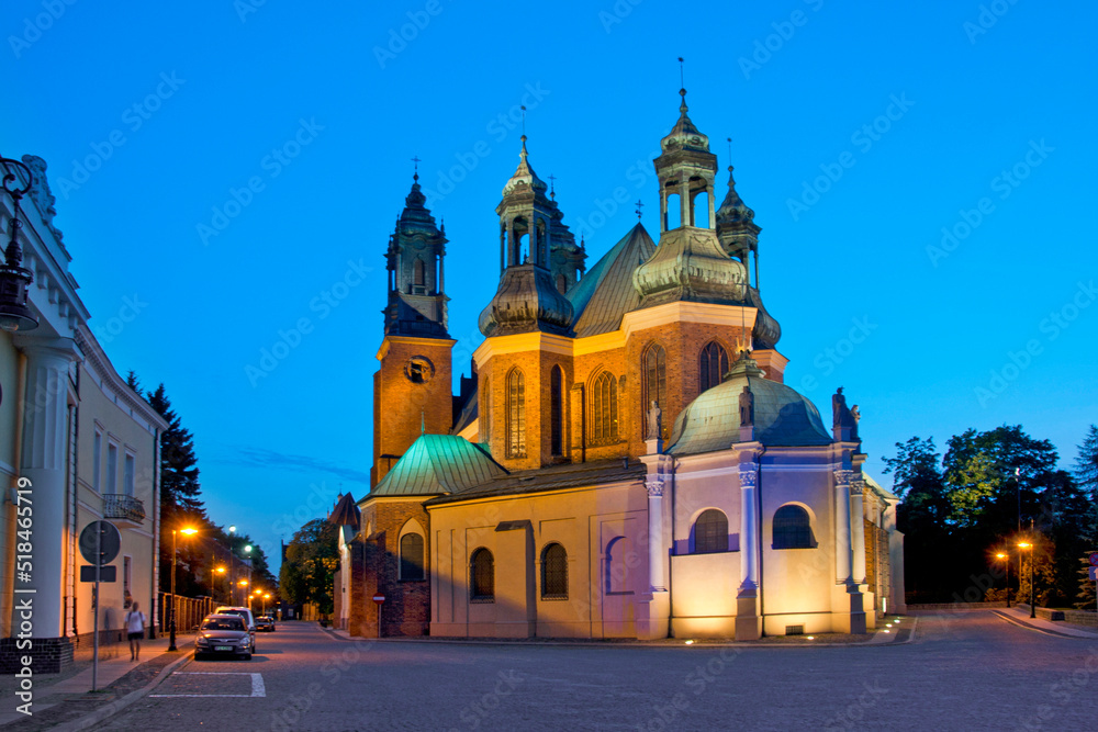 Obraz premium Archcathedral Basilica of St. Apostles Peter and Paul. Poznan, Greater Poland Voivodeship, Poland.