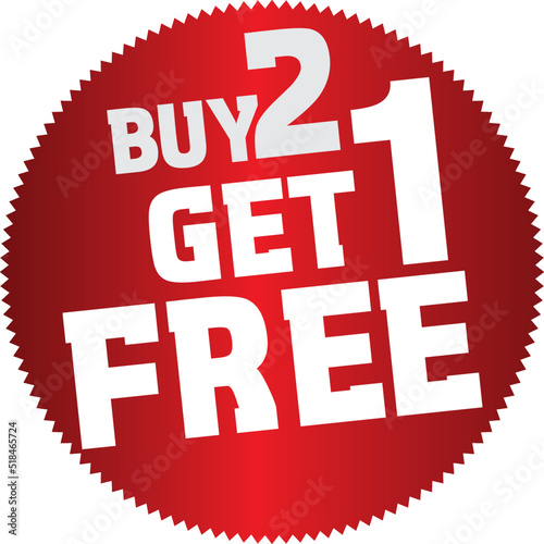 BUY 2 GET 1 FREE VECTOR STAMP