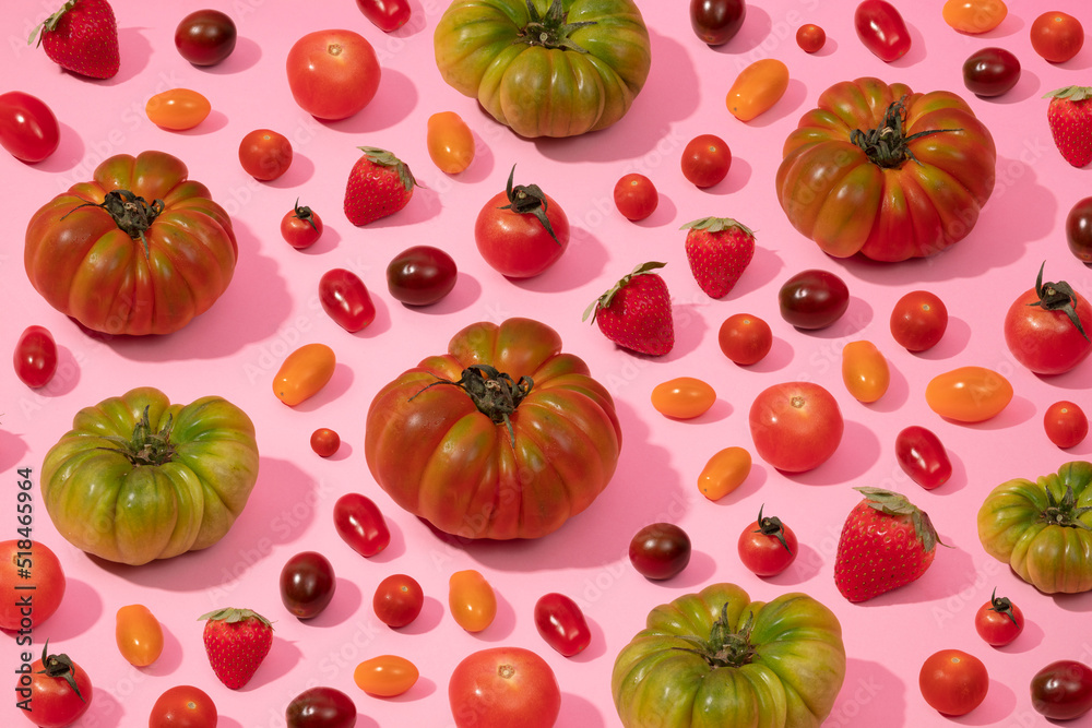 Tomatoes and strawberries Tomatoes and strawberries