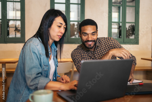 People doing business in an alternative workspace photo