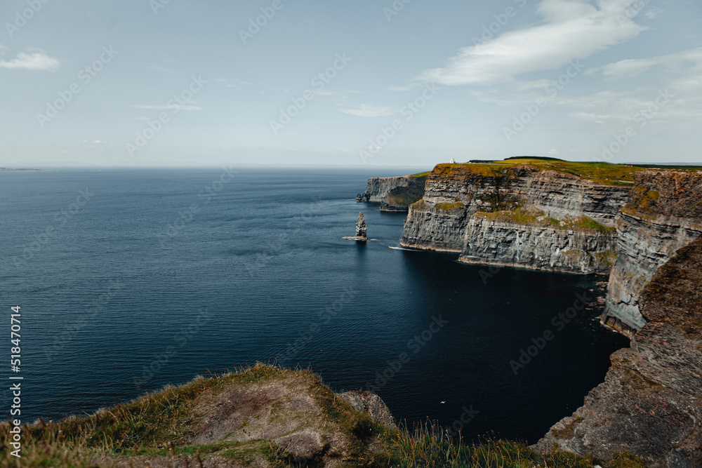 Wide view of the Cliffs of Moher, Ireland Wide view of the Cliffs of Moher, Ireland