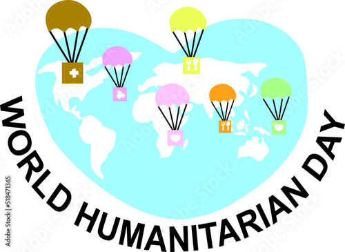 world humanitarian day vector illustration