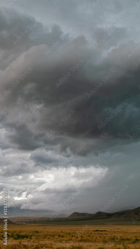 Severe thunderstorm rolling over the Utah landscape during summer monsoon in Tooele County. Severe thunderstorm rolling over the Utah landscape during summer monsoon in Tooele County.