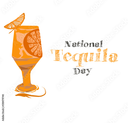 national tequila day vector illustration in flat style