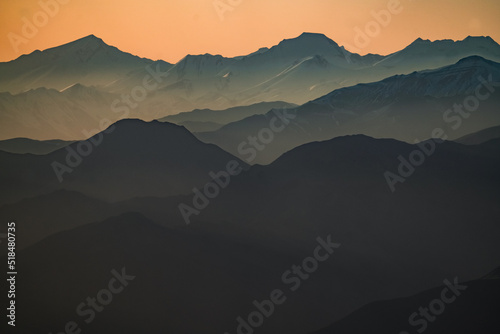 Golden hour in the mountans photo